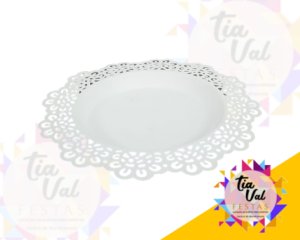 Foto de CINZELADO BRANCO BANDEJA REDONDA PP s/ espelho