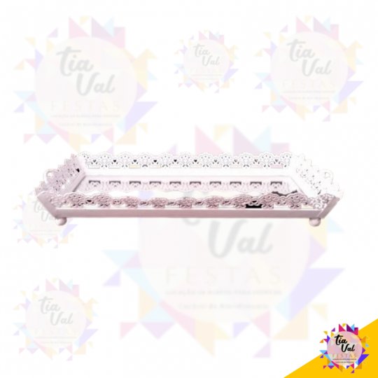 CINZELADO BANDEJA RETANGULAR (MÉDIO)