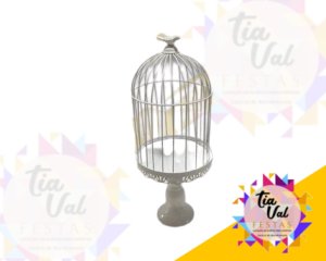 Foto de CINZELADO BRANCO GAIOLA P/ DOCES GRANDE