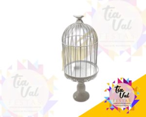 Foto de CINZELADO BRANCO GAIOLA P/ DOCES PEQUENA