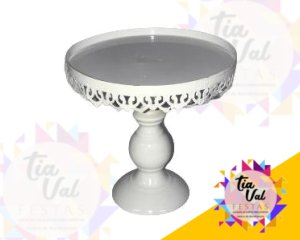 Foto de CINZELADO BRANCO PRATO C/ BASE M P/ BAIXO