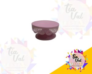 Foto de CINZELADO ROSA BASE BORDA P/ BAIXO P