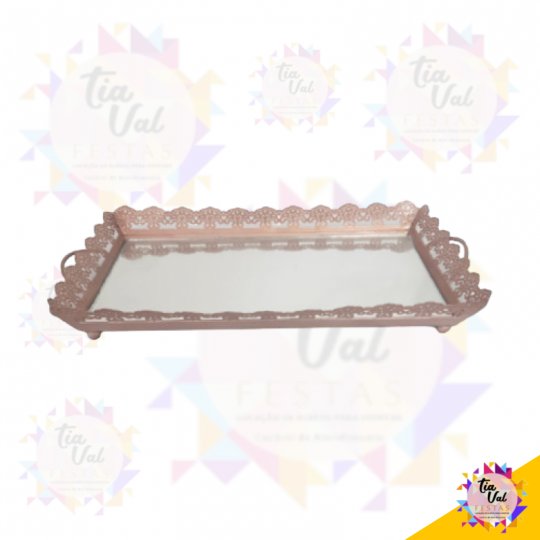 CINZELADO ROSE BANDEJA RET. G