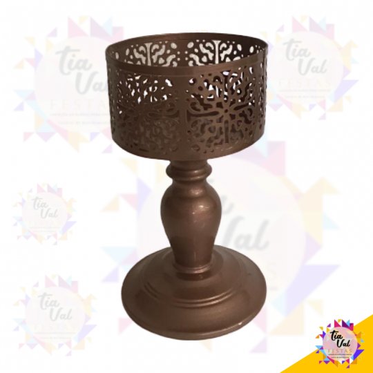 CASTIÇAL CINZELADO ROSE 