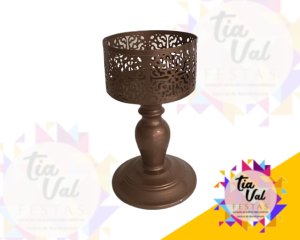 Foto de CASTIÇAL CINZELADO ROSE 