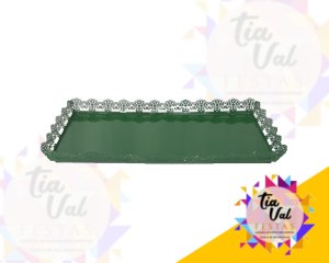 Foto de CINZELADO VERDE BANDEIRA BANDEJA RET. G