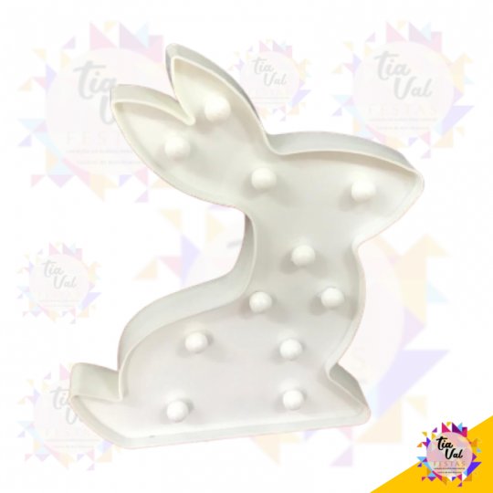 COELHO BRANCO ILUMINADO - NÃO ACOMPANHA PILHA