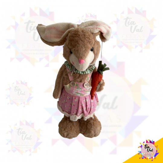 COELHO PASCOA C/ CENOURA - PELUCIA 17 X 36 CM