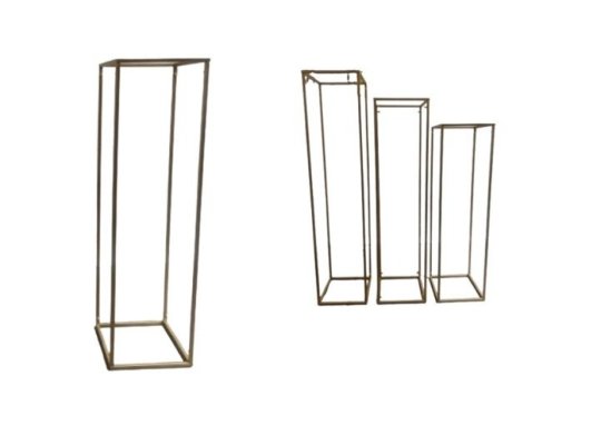 COLUNA DE FERRO - PEQUENA  -1,60M X 0,45CM - DOURADA