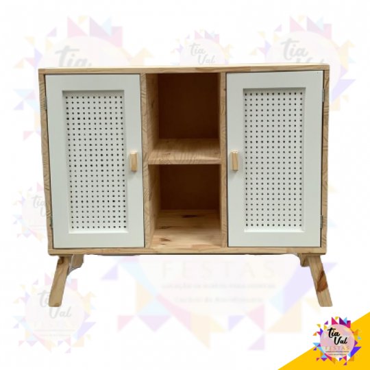 COMODA BRANCA 2 PORTAS PEGBOARD