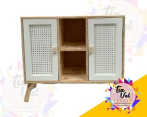 Foto de COMODA BRANCA 2 PORTAS PEGBOARD