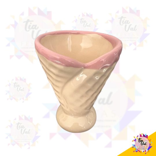CONE SORVETE - PORCELANA 11 X 9