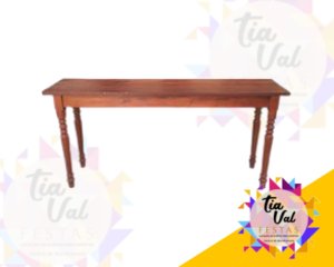 Foto de CONSOLE DE MADEIRA RUSTICO (PESADO) 40cm x 1,60m