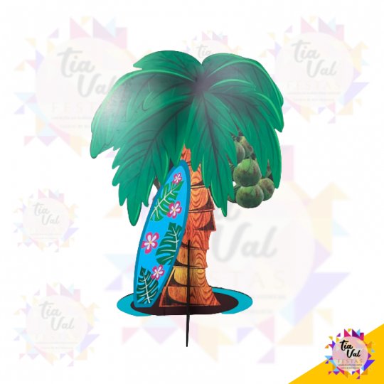 COQUEIRO COM PRANCHA - TROPICAL - ALOHA - LUAU 85 X 1,33
