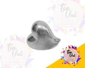 Foto de CORAÇÃO PRATA COM PONTA PP