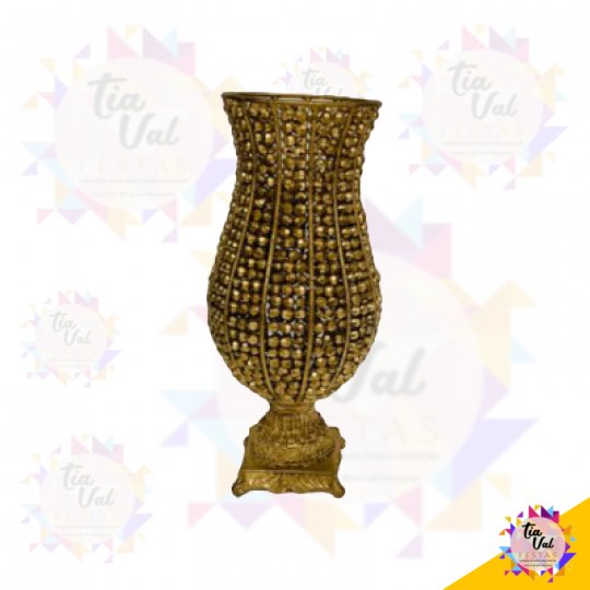 CRISTAL DOURADO VASO P (TODO DOURADO) 