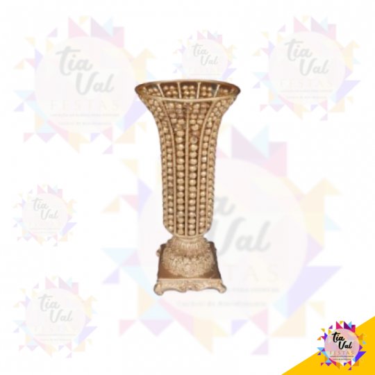 CRISTAL DOURADO VASO TAÇA P  (TODO DOURADO)