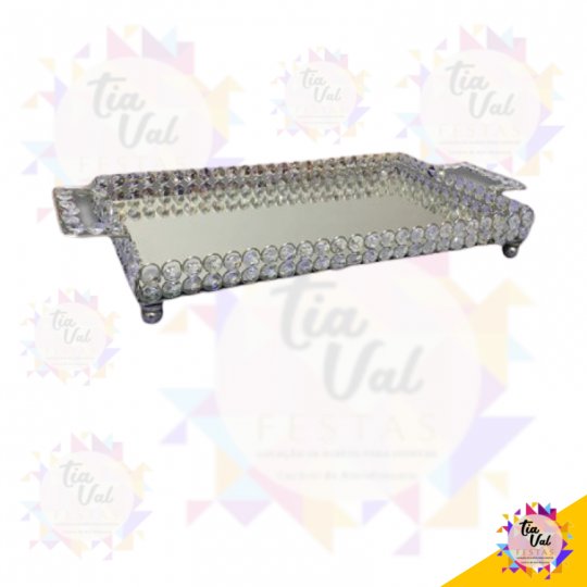 CRISTAL PRATA BANDEJA RETANGULAR G