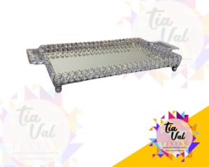 Foto de CRISTAL PRATA BANDEJA RETANGULAR G