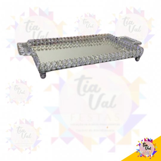 CRISTAL PRATA BANDEJA RETANGULAR M