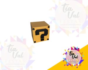 Foto de CUBO INTERROGAÇÃO - MARIO BROS - MDF