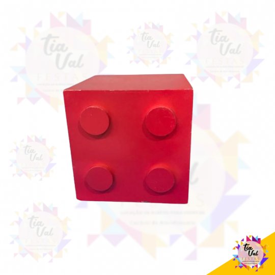 CUBO LEGO VERMELHO