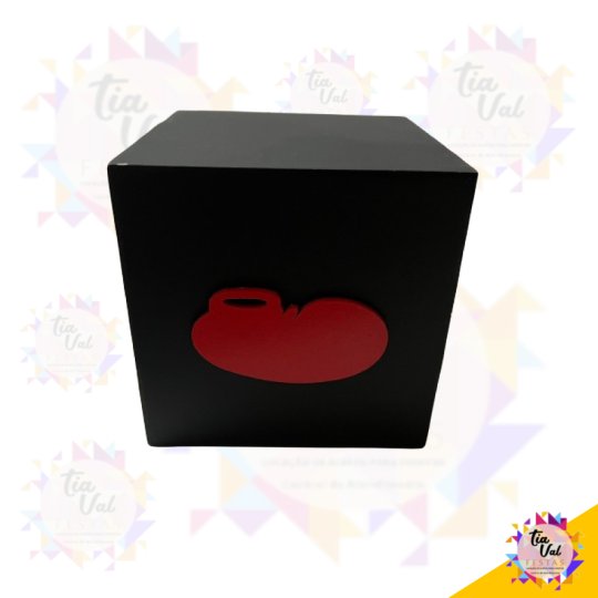 CUBO PRETO - SAPATO VERMELHO -  MICKEY - 15 X 15