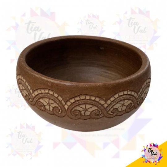 CUMBUCA DE BARRO RENDADA P (S/ TAMPA)