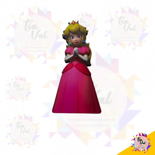 PRINCESA PEACH - MDF ADESIVADO PP -  10 X19