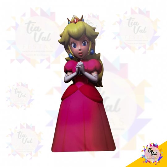 FIGURA PEACH - MARIO BROS - MDF ADESIVADO G - 40 X 84 S/ PE 