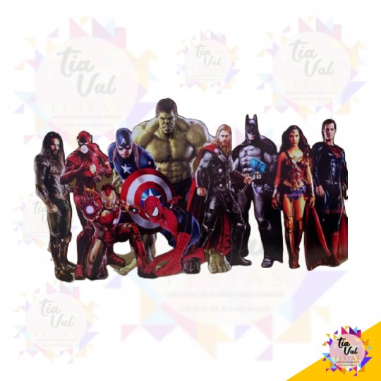 LIGA DA JUSTIÇA - SUPER HEROIS - MDF S/PÉ