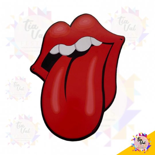 LÍNGUA DOS ROLLING STONES  -  ROCK - MDF