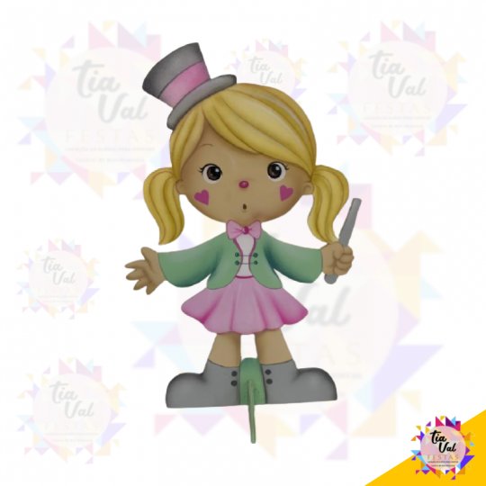 PALHACINHA CABELO LOIRO - CIRCO -  MDF