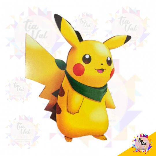 POKEMON -PIKACHU -  PP - MDF ADESIVADO - 17 X 20