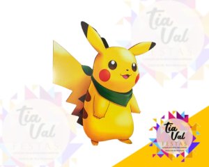 Foto de POKEMON -PIKACHU -  PP - MDF ADESIVADO - 17 X 20