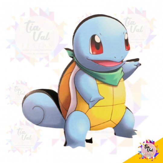 POKEMON SQUIRTLE PP - MDF ADESIVADO - 15 X 16