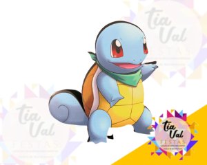 Foto de POKEMON SQUIRTLE PP - MDF ADESIVADO - 15 X 16