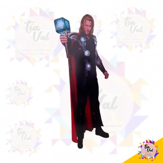 FIGURA THOR - SUPER HEROIS - MDF ADESIVADO  S/ PÉ