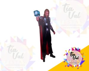 Foto de FIGURA THOR - SUPER HEROIS - MDF ADESIVADO  S/ PÉ