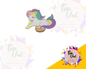 Foto de UNICORNIO COLORIDO DEITADO - MDF