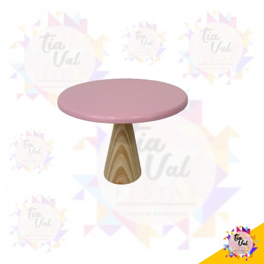 BASE REDONDA ROSA - MADEIRA - MEDIA