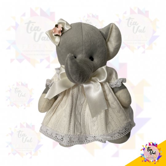 ELEFANTE VESTIDO MARFIM - MEDIO