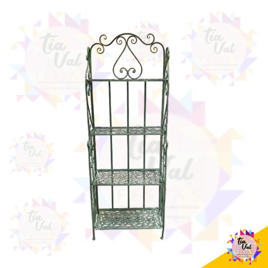 ESTANTE - VERDE - FERRO 1,65 X 0,60 X 0,30