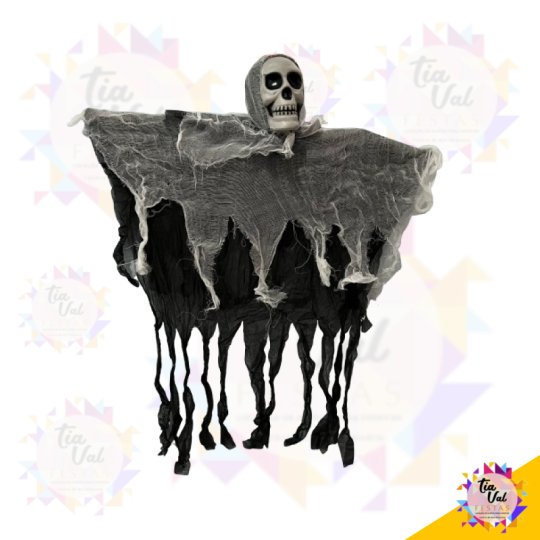 FANTASMA CAVEIRA HALLOWEEN - 46 CM X 74 CM
