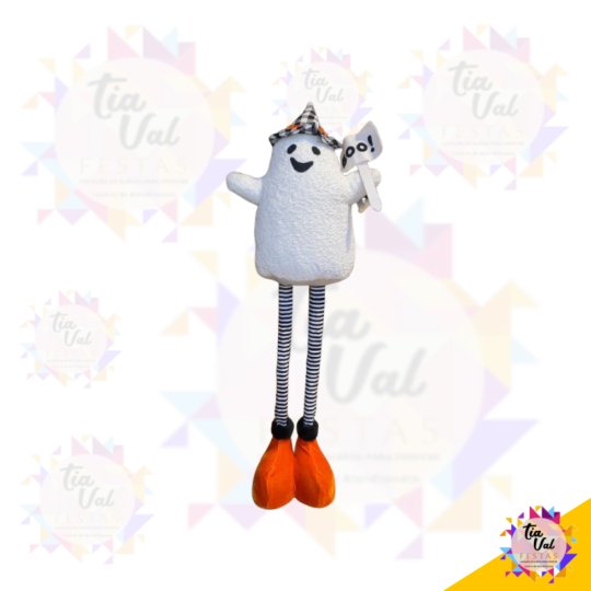 BONECO FANTASMA HALLOWEEN 52 - 90 -X 32 CM