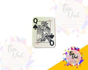 Foto de FIGURA CARTAS - DAMA -  28 CM X 39 CM - POKER