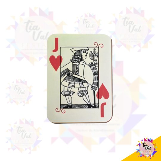 FIGURA CARTAS - VALETE -  28 CM X 39 CM - POKER