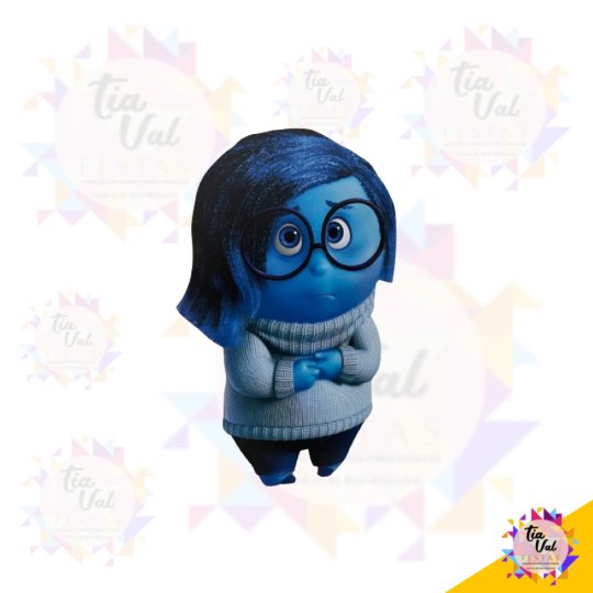 FIGURA TRISTEZA DIVERTIDAMENTE  MDF  - S/ PE 39 CM