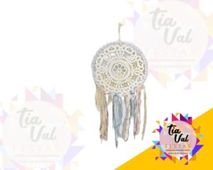 Foto de FILTRO DOS SONHOS BRANCO ROSA/PINK TIPO CROCHÊ