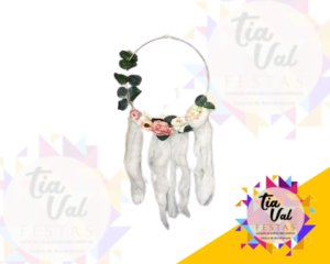 Foto de FILTRO DOS SONHOS DE FLORES C/ TECIDO BRANCO